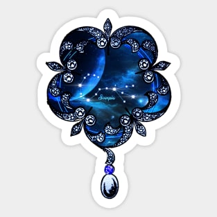 Zodiac constellation scorpio Sticker